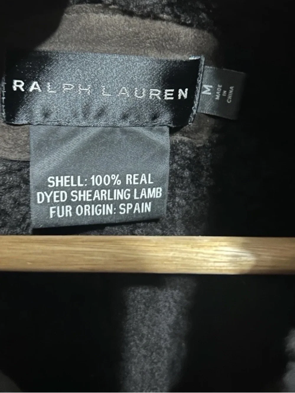 Ralph Lauren Suede shearing Leather Jacket size M
